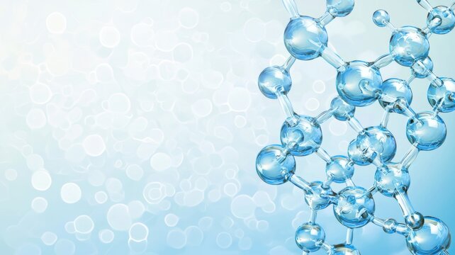 Energized Molecules in Motion and Technology Illustration