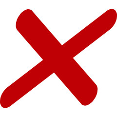 Obraz premium Cross Mark Doodle