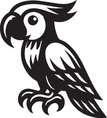 beautiful simple parrot vector 
