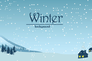 winter background editable vector wallpaper