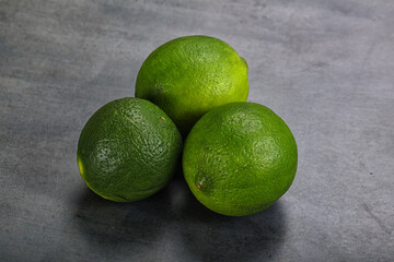Green sour tropical Lime fruit