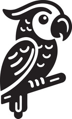 beautiful simple parrot vector 