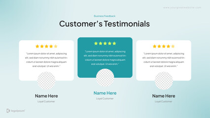 Testimonials Presentation Template Slides