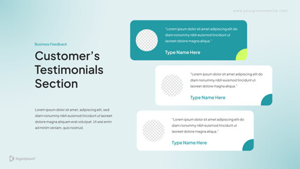 Testimonials Presentation Template Slides