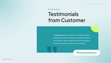 Testimonials Presentation Template Slides