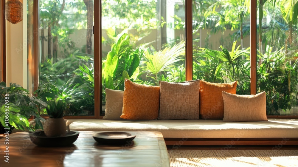 Aufkleber eco-friendly home design emphasizes the principles of feng shui, allowing for the creation of a harm