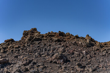 Craters of the Moon National Monument & Preserve. Volcanic Field. Idaho's eastern Snake River Plain. Rafted Blocks from the North Crater Cinder Cone