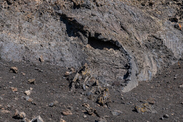 Craters of the Moon National Monument & Preserve. Volcanic Field. Idaho's eastern Snake River Plain. Rafted Blocks from the North Crater Cinder Cone