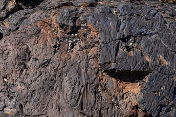 Blue Dragon Lava Flow. North Crater Pahoehoe Flow. North Crater Flow Trail / Craters of the Moon National Monument & Preserve. Volcanic Field. Idaho's eastern Snake River Plain.