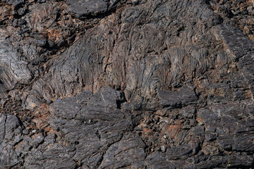 Blue Dragon Lava Flow. North Crater Pahoehoe Flow. North Crater Flow Trail / Craters of the Moon National Monument & Preserve. Volcanic Field. Idaho's eastern Snake River Plain.