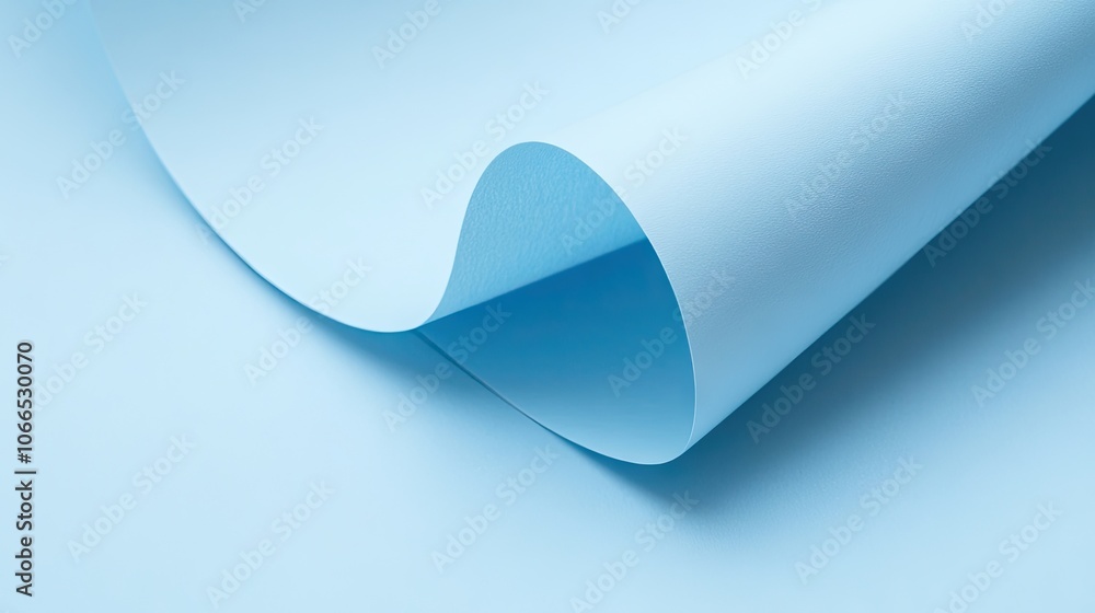 Poster light blue paper texture creates a minimal backdrop and background, ideal for site mockups and prese