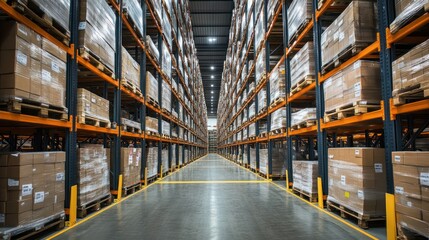 Automated shelving systems lifting heavy pallets and goods, maximizing space and improving efficiency