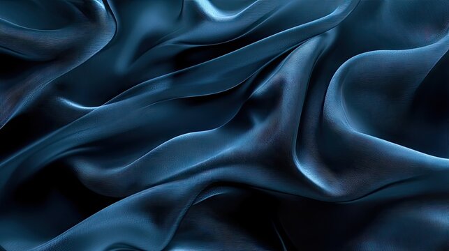 Dark moving background creates an intriguing atmosphere, enhanced by the fluidity of smoke or velvet fabric, providing a captivating visual depth and ample copy space for various uses.