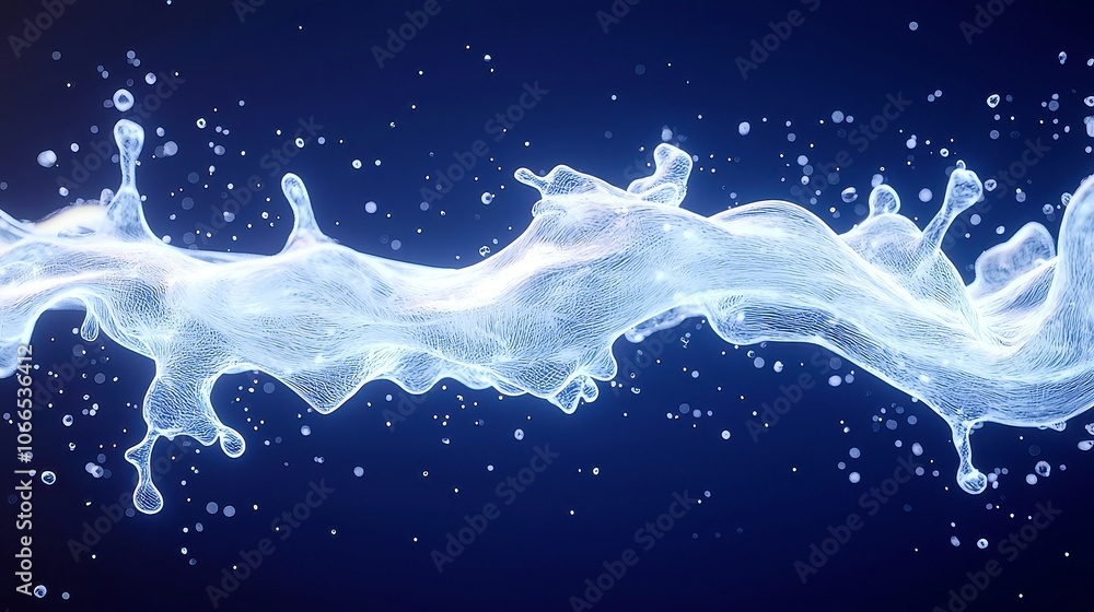 Poster hand-drawn liquid transition effects, a collection of creatively animated liquid transitions with an