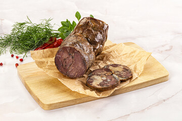Kazy - traditional asian horse meat sausage