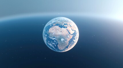 Fototapeta premium Rotating Earth Animation, a seamless 360-degree view of Earth in motion, featuring a smooth transition to a matte finish, ideal for immersive visual experiences and presentations.