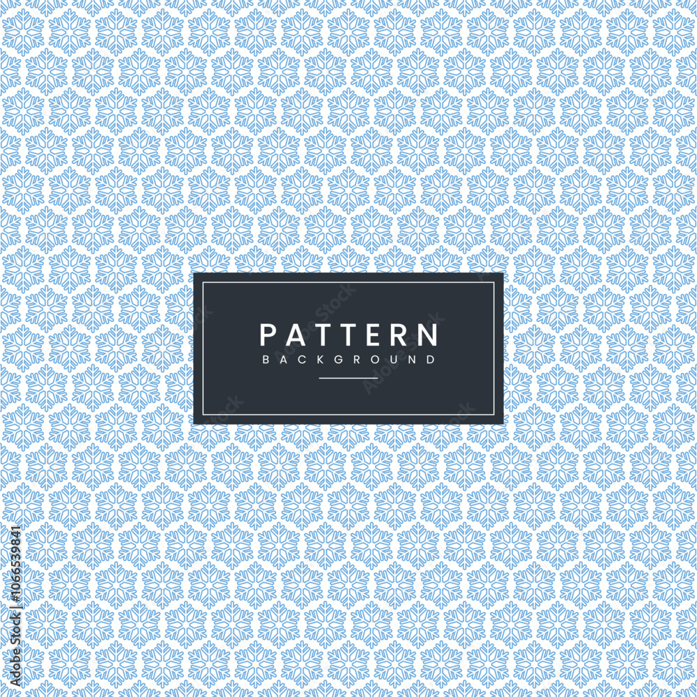 Poster snowflake pattern template graphic design. vector