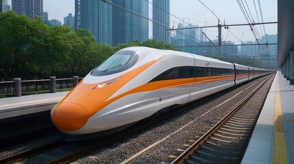 Rail system upgrades in progress, enhancing train speeds and safety with modern technology