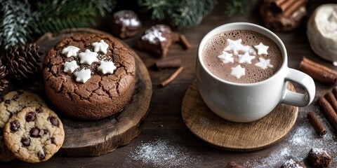 Enjoying warm hot chocolate alongside cozy moments filled with cookies brings sprinkled joy and abundant laughter to our hearts and experiences.