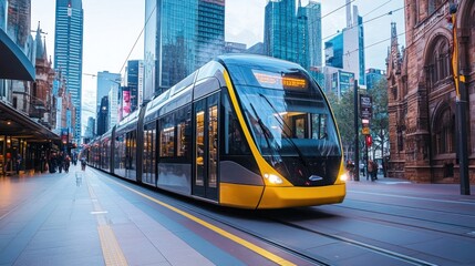 Obraz premium Public transport solutions offering sustainable and affordable options for city commuters