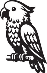 beautiful simple parrot vector 