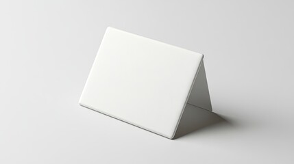 Blank card holder displayed on a white backdrop, emphasizing the simplicity of the blank card holder design, ideal for marketing purposes with ample copy space available.