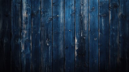 Naklejka premium Dark blue wood background created with wooden planks, offering a rich texture and deep color. This wood planks background provides a perfect photo style for various compositions.