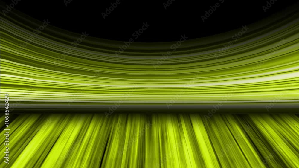 Poster yellow color multiple lines wooden texture 3d space gradient pattern modern design black curve backg