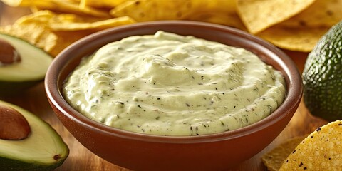 A creamy dip made with avocado and spices, this chilled sauce is perfect for pairing with chips or tacos, enhancing their flavor delightfully.