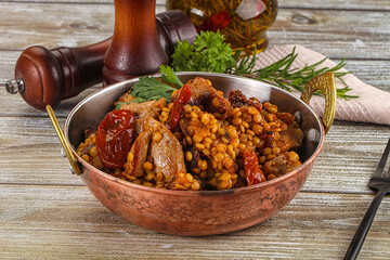 Rasted chicken meat with ptitim