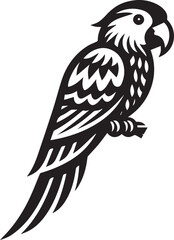 beautiful simple parrot vector 