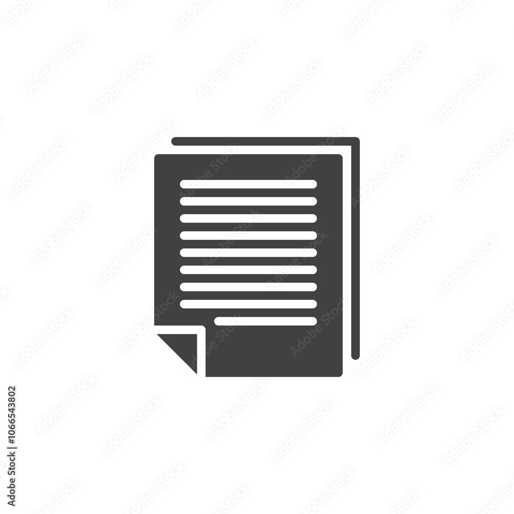 Poster document file vector icon