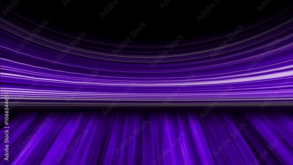 Poster purple color multiple lines wooden texture 3d space gradient pattern modern design black curve backg