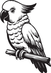 beautiful simple parrot vector 