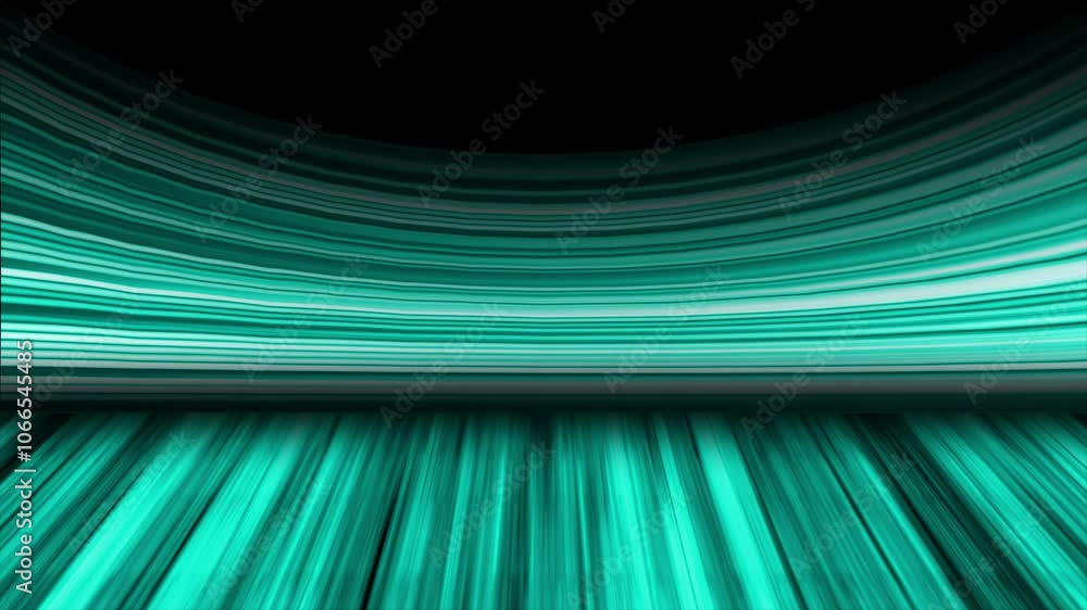 Poster cyan color multiple lines wooden texture 3d space gradient pattern modern design black curve backgro