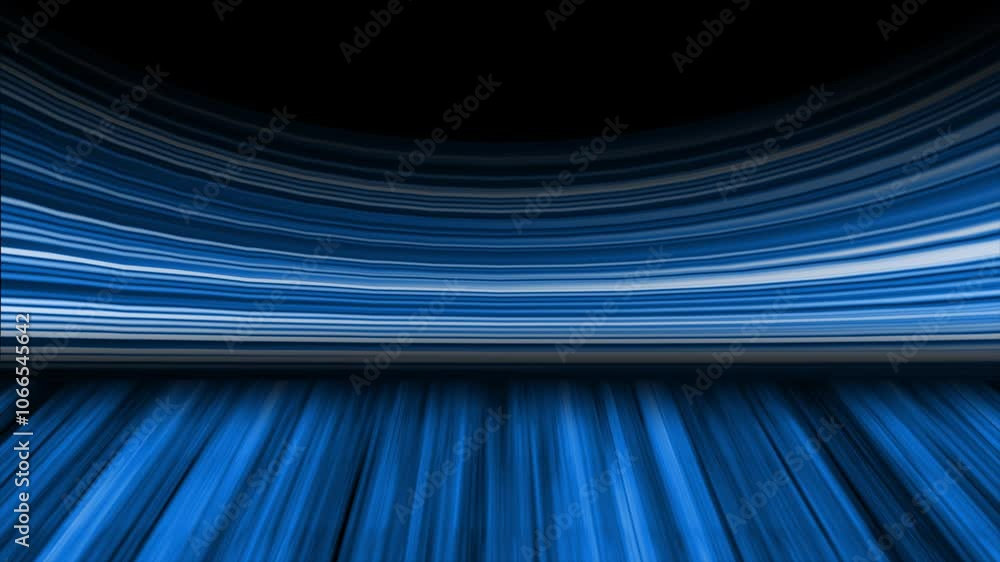 Poster royal blue color multiple lines wooden texture 3d space gradient pattern modern design black curve b