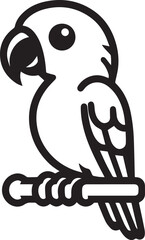 simple parrot vector