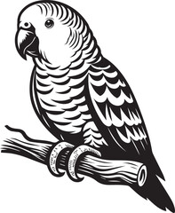 beautiful simple parrot vector 