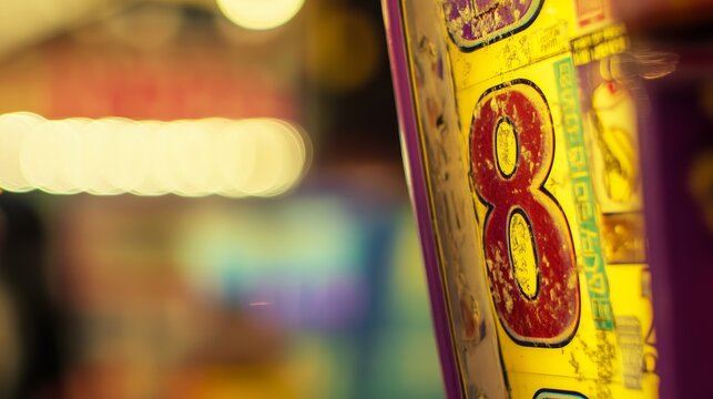 Lottery ticket closeup on a table, symbolizing hope and dreams of a better future, with a glimmer of anticipation and chance.