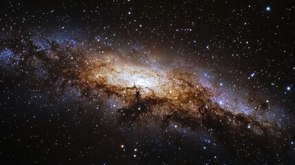 Fototapeta premium Images of galaxies, nebulae, or starry skies on a dark background can be inspiring and awe-inspiring.