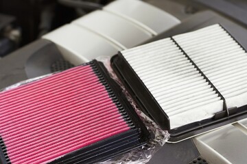 Performance air filter upgrade for better engine power and fuel efficiency