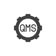 Quality management system vector icon