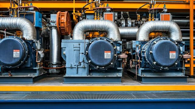 Industrial Machinery in a Factory Setting