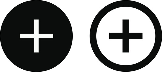 Obraz premium plus icon set. plus sign and minus sign. Add plus icon. Medical Plus icon symbol. 