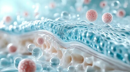 Collagen and Hyaluronic Acid Molecular Structure