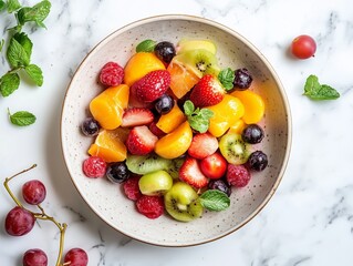 Pictures of various fruits in beautiful and bright colors