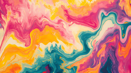 Vibrant abstract tie dye design with bold colors and fluid patterns