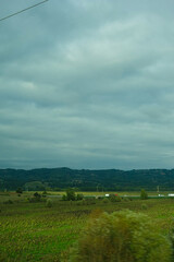 Obraz premium Mountain and Grass field of Europe