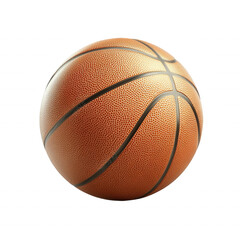 Fototapeta premium A classic basketball, perfect for sports and game related themes, isolated on transparent or white background