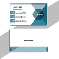 Elegant Business Cards for Consultancy Professionals. Layout in square size. Horizontal clean teamplate vector design